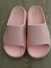 回力踩屎厚底情侣凉拖室内外沙滩软底家用浴室拖鞋HL0212粉色40-41码 实拍图