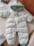 巴拉巴拉童装婴儿羽绒服连体衣宝宝2025新款冬装加厚保暖哈衣爬服萌趣造型 绿色恐龙-白鸭绒 90 cm-充绒量93g 实拍图