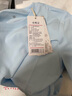 京东京造儿童t恤男5A抑菌新疆棉圆领衣服男装打底衫印花 蓝色130 实拍图