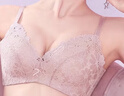 都市丽人内衣女无钢圈小花心文胸聚拢中薄款透气波斯菊性感蕾丝胸罩2B9506 实拍图
