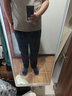 Prato Lee牛仔裤男加绒宽松潮流弹力男士宽松直筒大码秋冬裤子男裤直筒裤男 蓝黑色9132秋冬款 44 实拍图