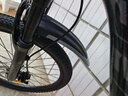 自行车挡泥板山地车前后轮通用儿童单车骑行挡水瓦挡板全包式配件 【黑灰色】加厚泥板-送螺丝 实拍图