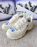 斯凯奇（Skechers）女鞋秋冬小白鞋蕾丝休闲运动熊猫鞋黑色增高厚底老爹鞋11959 白色/WHT 36 实拍图