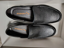红蜻蜓休闲鞋男秋冬透气软底商务一脚蹬男士休闲鞋皮鞋WTA7423黑色38 实拍图