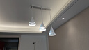 雷士（NVC）雷士照明LED餐吊灯餐厅吧台灯具现代简约铁艺三头吊灯 白色 实拍图