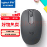罗技（Logitech）M196 无线蓝牙鼠标 办公鼠标 笔记本商务办公家用 小巧便携 对称手型 石墨灰 实拍图