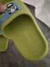 LA CHAPELLE HOMME男女儿童室内居家防滑洗澡软底可爱卡通凉拖鞋 绿色 34-35 实拍图