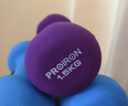 PROIRON普力艾 浸塑哑铃女士家用纯铁小哑铃儿童初学者健身 紫色1.5kg*2 实拍图