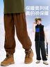 班尼路儿童裤子冬季2025款中大童一体绒休闲裤男女童灯芯绒加绒束脚长裤 实拍图