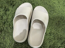 京东京造【3.5cm踩屎感】eva厚底拖鞋女士防臭凉拖鞋 燕麦色 36-37 实拍图