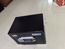虎牌保险柜家用小型床头保险箱办公财务专用 密码指纹WIFI远程全钢防盗可入墙固定入衣柜保管箱 25cm高 黑色（双层） 密码款(密码+钥匙) 实拍图