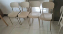 擎爵餐椅塑料椅子靠背家用凳子加厚餐厅吃饭休闲网红现代简约餐桌椅 奶咖色【升级材质 强力承重】 实拍图