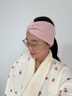 爱宝适月子帽秋冬产后孕妇出院坐月子保暖头巾发带产妇帽子2件装 M464 实拍图