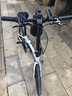喜德盛折叠自行车w5铝合金车架禧玛诺6速油碟刹上班通勤代步折叠单车 月光白 实拍图