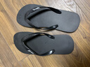 李宁拖鞋男女人字拖鞋凉拖夹脚沙滩鞋游泳洗澡防滑耐磨户外运动拖鞋 800-1黑色 43 实拍图