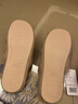 远港亚麻拖鞋女室内家居家用四季防滑防臭布艺软底棉麻木地板男春秋季 奶茶色 36-37 (适合35-36脚) 实拍图