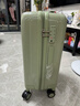 汉客行李箱男拉杆箱女大容量镇店之宝双层拉链密码箱旅行箱24英寸墨绿 实拍图