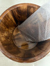 川柏香实木泡脚桶木桶洗脚盆木桶家用足浴桶泡脚木质香柏木碳化木制脚盆 30cm 【碳化带盖】+按摩珠+艾60 实拍图