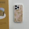 素洛新款桃花苹果iPhone17promax手机壳Air液态小羊皮16pro防摔15plus高级感14男女情侣12保护壳11全包 古董白【桃花】 iPhone14 Pro 实拍图