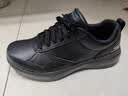 斯凯奇（Skechers）男士商务鞋秋季厚底通勤板鞋休闲鞋软底舒适上班鞋77156 黑色/BLK 40 实拍图