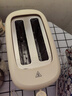 美的（Midea）面包机多士炉早餐烤吐司机 烤三明治面包片2片小型家用不锈钢早餐机轻食机 6档烘烤带防尘盖 RP04 实拍图