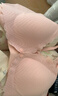 婧麒（JOYNCLEON）前开扣小贝壳哺乳内衣女薄款聚拢怀孕期产后喂奶睡觉孕妇文胸 樱花粉-升级款 XXL 实拍图
