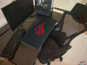 华菲丽钛戟S3同款创电竞桌分段式实木电脑桌家用可装机械臂台式学习书桌 钛戟S3同款-黑色碳纤维 120*75*75二段分板 实拍图
