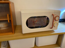 美的小滋味系列微波炉变频家用小型奶油风百搭复古转盘式一级能效低频轻音20L预制菜加热（M2H1） 实拍图