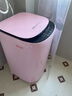 奥克斯（AUX）迷你洗衣机 全自动小型婴儿儿童宝宝内衣波轮洗衣机 带甩干烘干洗脱一体 【国补】9KG洗脱容量粉色【洗烘一体】 实拍图