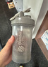 Blender Bottle蛋白粉摇摇杯运动水杯 大容量塑料杯带刻度健身便携搅拌男士女生 经典款V2灰色600ml 实拍图