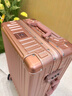 皮尔卡丹行李箱女款铝框万向轮拉杆箱高颜值学生20英寸旅行箱密码登机箱子 实拍图