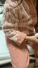 红豆居家法兰绒睡衣女冬季撞色提花加厚女士家居服 桃露粉 170/92A  实拍图