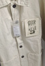 马登工装法式三袋夹克灯芯绒撞色拼接外套重磅纯棉白牛翻领上衣男春 米白色 S （偏大，请参考尺码推荐） 实拍图