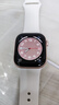 Apple/苹果 Watch Series 10 智能手表GPS款42毫米玫瑰金色铝金属表壳淡桃粉色运动型表带S/M MX1R3CH/B 实拍图