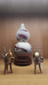 傲世小号新中式钧瓷窑变陶瓷器花瓶工艺品客厅摆件家居酒柜玄关电视柜 窑变山水葫芦瓶（配木质旋转底座） 实拍图