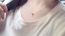 中国黄金（CHINA GOLD）黄金吊坠女新款足金小蛮腰项链挂坠老婆情人节生日礼物送女朋友 【送女友】小蛮腰吊坠 约0.2g【赠银链】 实拍图
