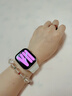 Apple/苹果 Watch Series 10智能手表蜂窝款46毫米玫瑰金色铝金属表壳淡桃粉色运动型表带S/M MWYM3CH/B 实拍图