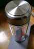 京东京造双层加厚玻璃杯 无铅高硼硅带茶隔水杯304茶隔泡茶杯男士360mL 实拍图
