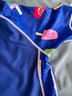李宁（LI-NING）儿童泳衣男女童分体防晒冲浪服舒适透气海边温泉泳装671深蓝色160 实拍图