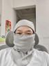 洛克兄弟保暖头套摩托车加绒头套电动车全脸面罩户外秋冬防风头巾围脖 秋冬薄抓绒款-骁卫浅灰 实拍图
