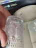 【京东物流】冰川纹玻璃杯时尚潮流ins风果汁杯酒杯水杯 太阳花直身杯 260ml1只 实拍图