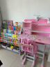 优衡 儿童学习桌小学生书桌6-18岁写字桌升降家用写字桌椅套装ETZY-03 80桌宽+追脊座椅/学霸粉-顶配款 实拍图