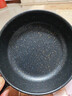 【亏本清仓】韩式麦饭石色不粘锅平底锅铁锅电磁炉不带盖 黑色小煎锅 16cm 实拍图