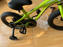 优贝（RoyalBaby）儿童自行车镁合金男女单车 月亮系列3-5岁 宇航员14寸 柠檬绿 实拍图