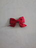 儿童发绳韩版儿童蝴蝶结发夹可爱女童侧边夹发饰对夹小女孩头饰 1#红色对夹 实拍图