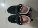 特步（XTEP）儿童童鞋女童中大童舒适轻便透气运动跑鞋 黑/浪漫粉 33码 实拍图