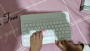【京东物流】蓝牙无线键盘适用苹果iPad可充电华为MatePad联想pro安卓手机iOS外接键盘M6静音打字 蓝牙键盘+充电款鼠标+充电线【象牙白】 实拍图