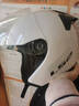 LS2新款摩托车头盔四分三盔电动助力车四季大尾翼大码男女半盔OF608 闪光白 XL(建议57-58CM) 实拍图