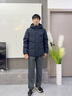 波司登（BOSIDENG）热销爆款男士羽绒服商务外套商场热卖同款男士商务连帽外套 【店长推荐】墨石蓝5984 S 170/92A 体重约110-120斤 实拍图