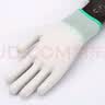 PU涂指涂掌防静电涂层手套劳保耐磨工作防滑浸胶薄款白色尼龙手指浸胶涂胶皮劳动干活工厂工人防护手套批发 【120双批发装】白色涂掌升级款 S 实拍图